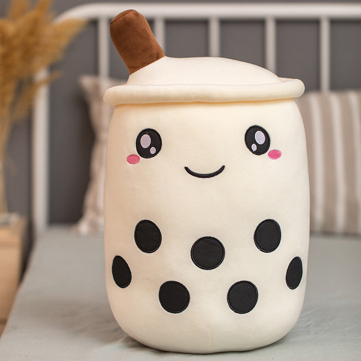 Pluszowy kubek bubble tea z buźką