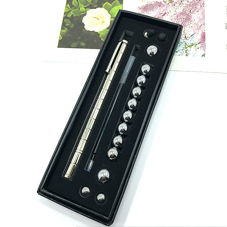 Magnetyczny długopis fidget z kulkami