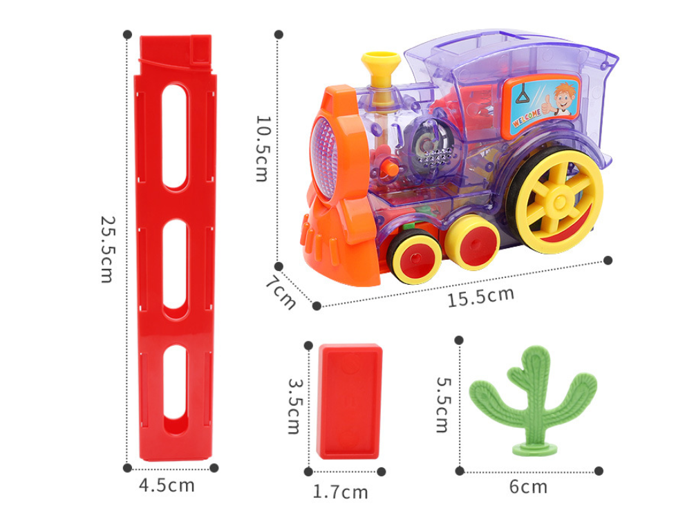 Pociąg układający domino